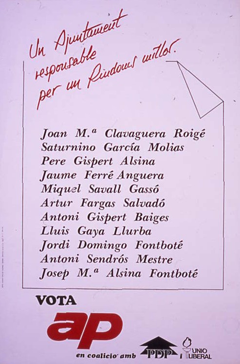 Un ajuntament responsable per un Riudoms millor