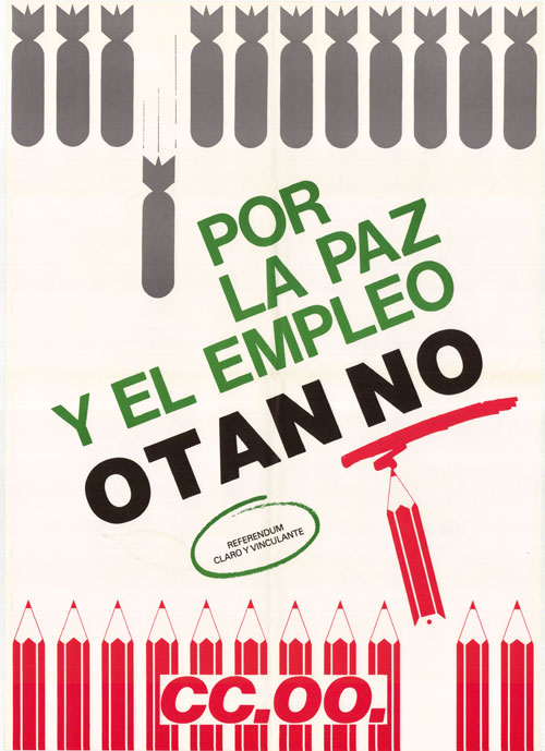 Por la paz y el empleo OTAN no