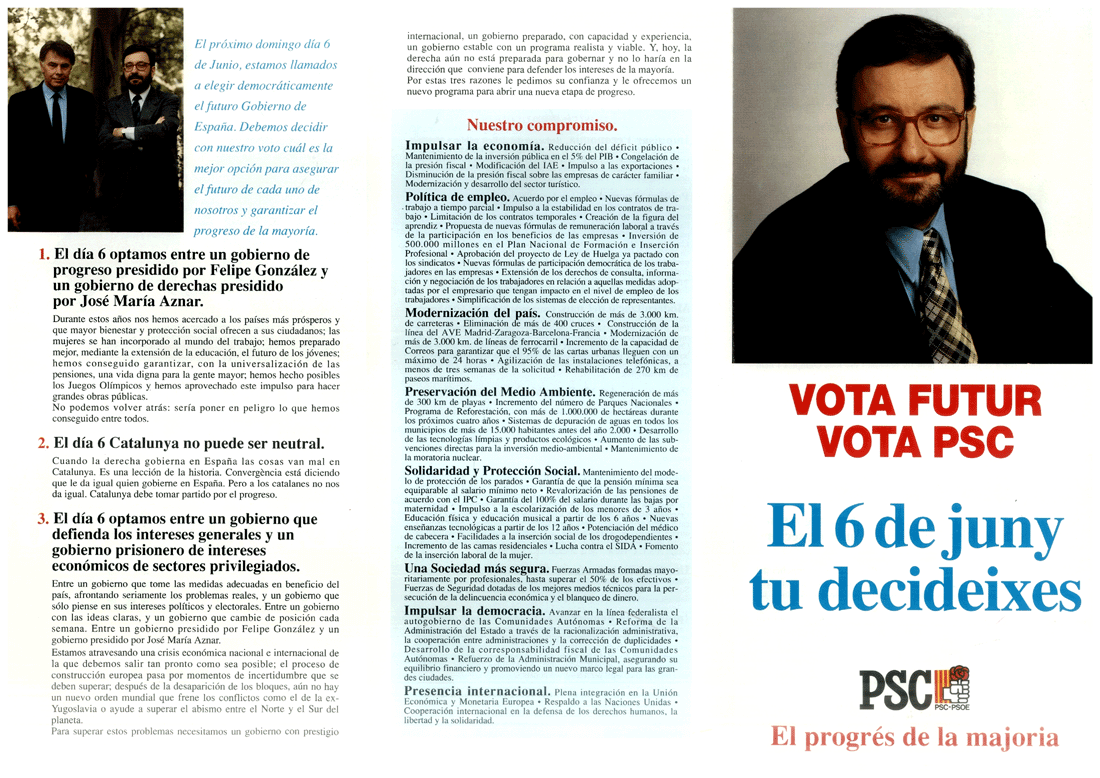 Vota futur vota PSC : el 6 de juny tu decideixes = vota futuro vota PSC : el 6 de junio tú decides