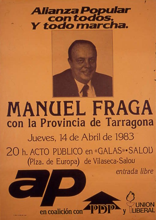 Alianza Popular con todos y todo marcha : Manuel Fraga con la provincia de Tarragona
Jueves, 14 de abril de 1983 [...]