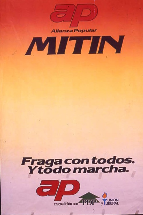 Mítin : Fraga con todos y todo marcha