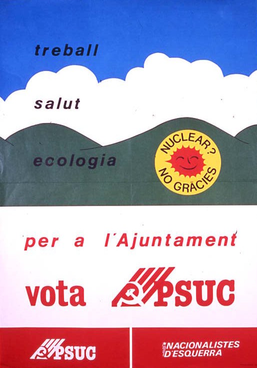 Per a l'ajuntament vota PSUC : Treball : salut : ecologia