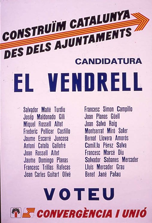 Candidatura El Vendrell : Construïm Catalunya des dels ajuntaments