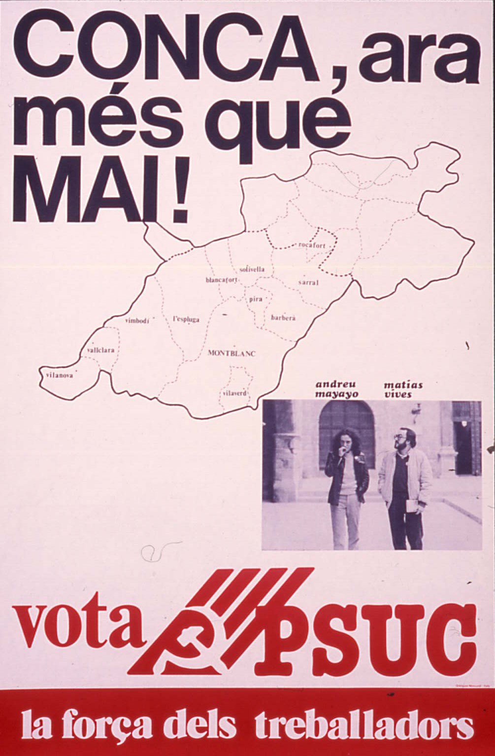 Conca, ara més que mai! : Vota PSUC