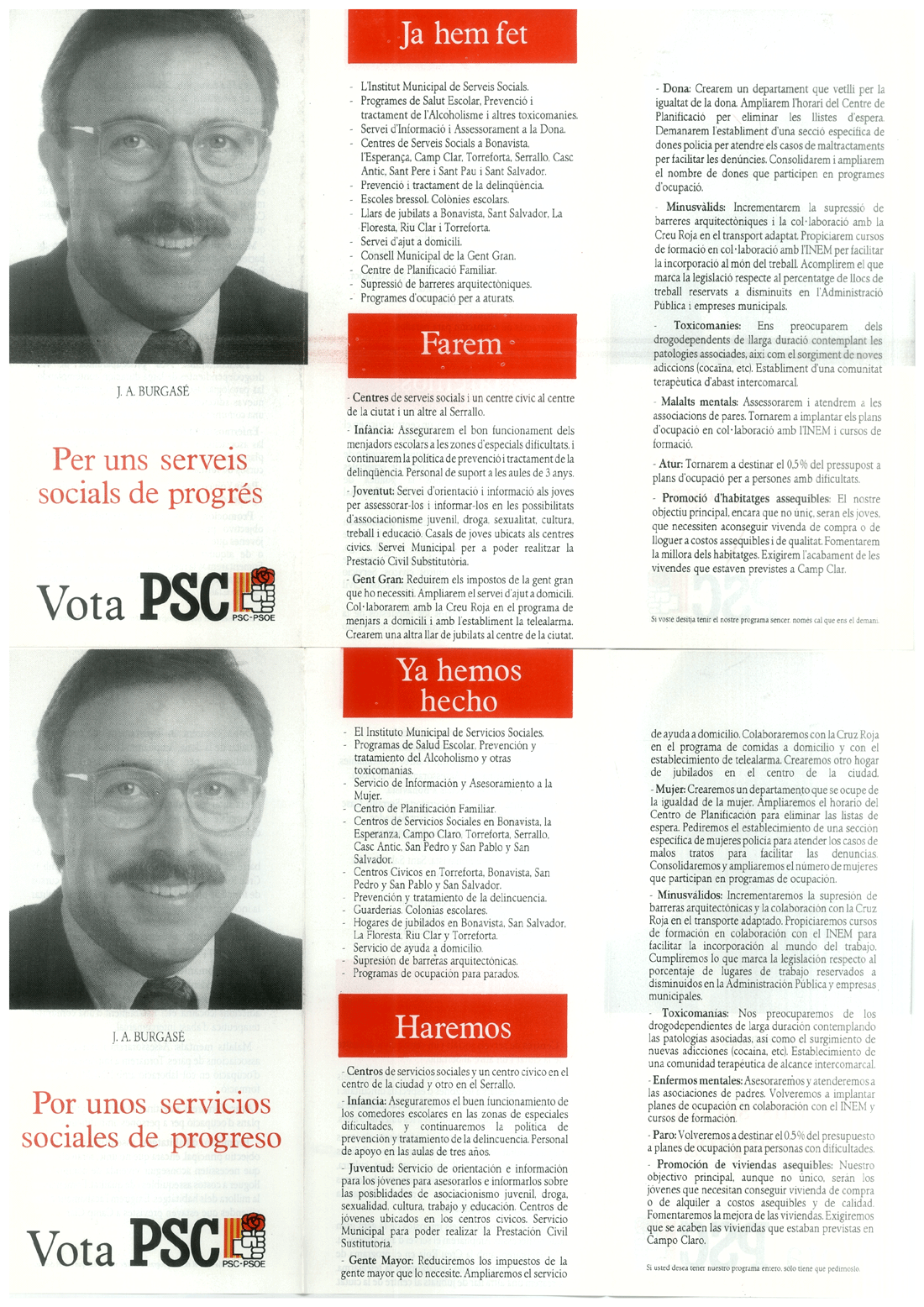 Per uns serveis socials de progrés = por unos servicios sociales de progreso