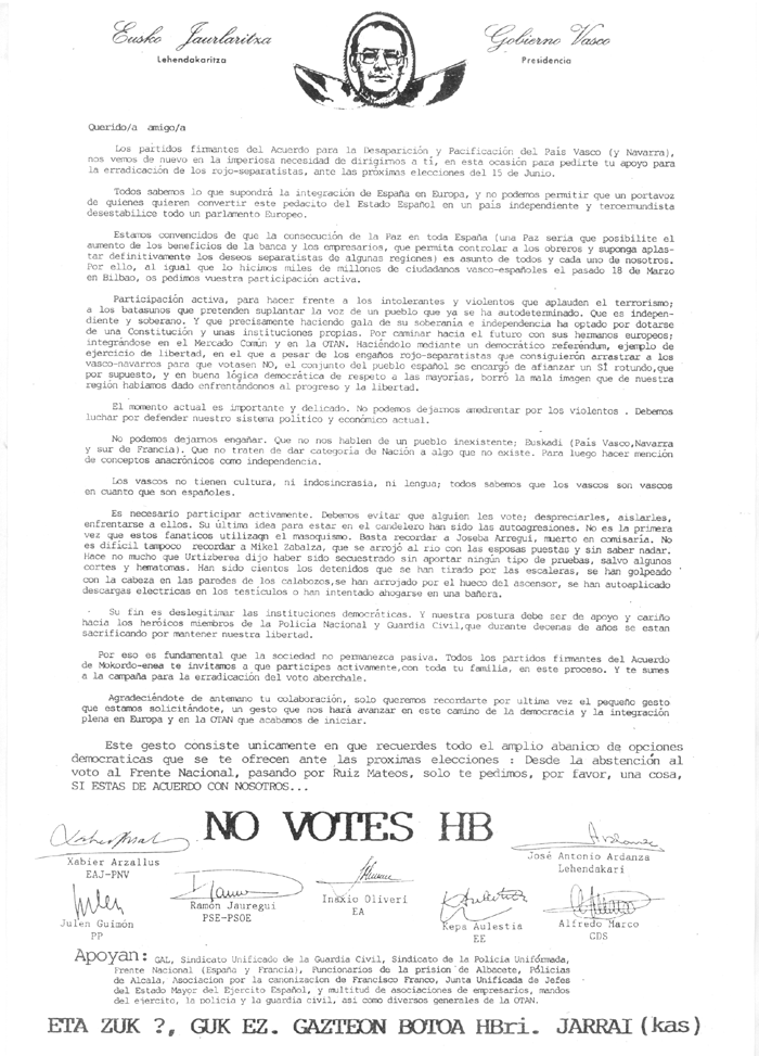 Eusko Jaurlaritza Lehendakaritza = Gobierno Vasco Presidencia