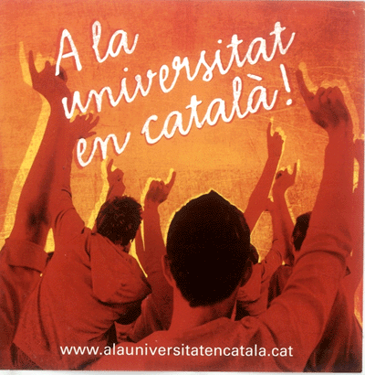 A la universitat en català!