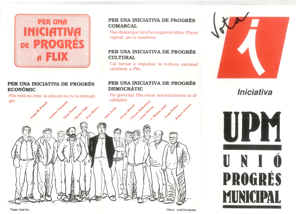 Vota Iniciativa UPM Unió Progrés Municipal