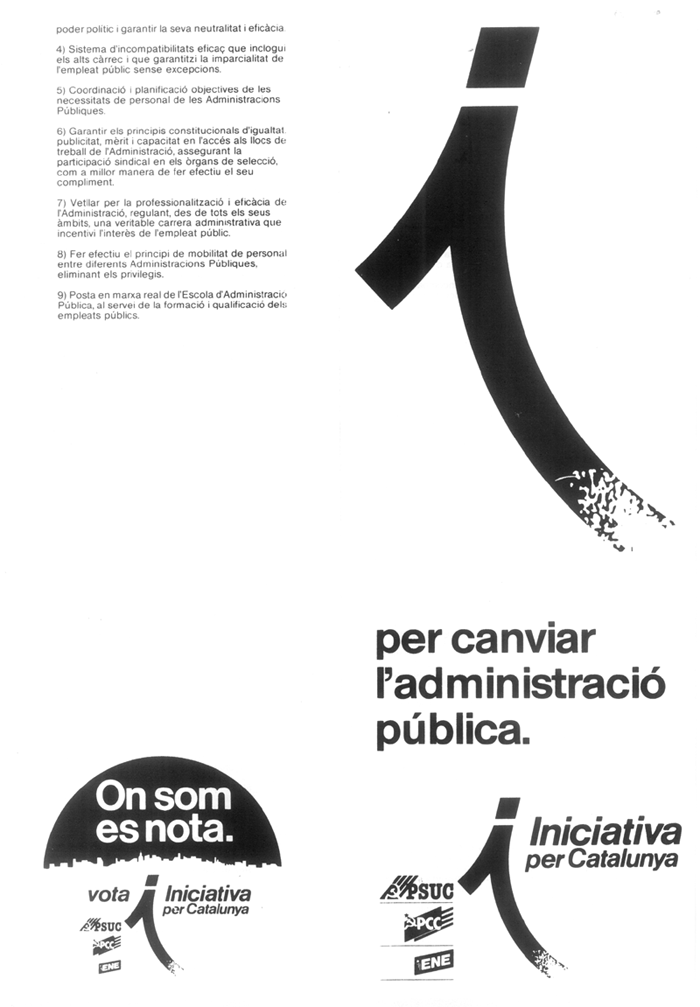 per canviar l'administració pública