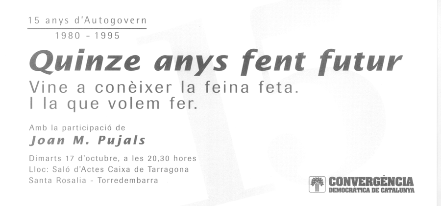 Quinze anys fent futur : vine a conèixer la feina feta. I la que volem fer