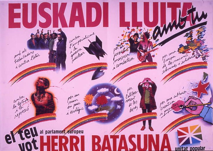 Euskadi lluita amb tu : El teu vot al Parlament Europeu Herri Batasuna Unitat Popular