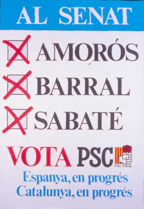 Al Senat: Amorós, Barral, Sabaté
