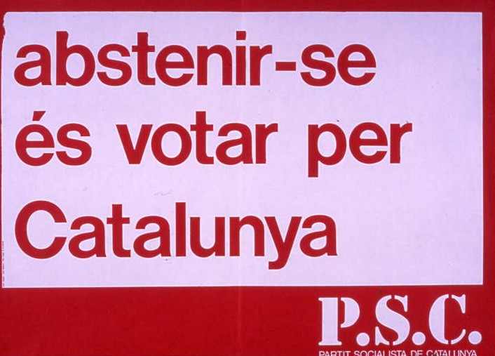 Abstenir-se és votar per Catalunya