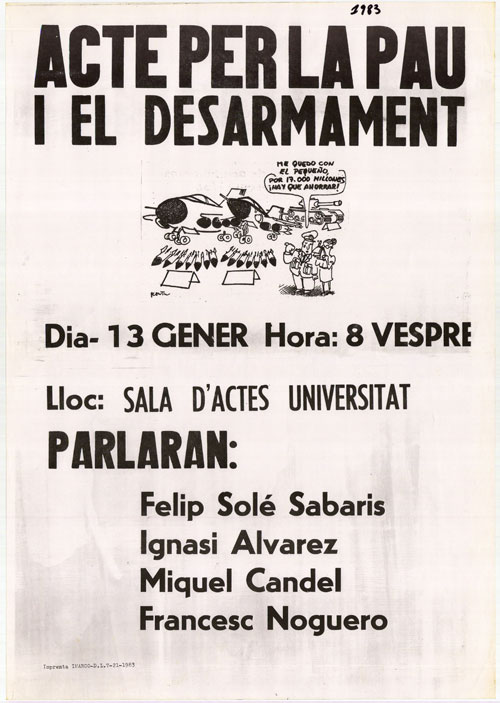Acte per la pau i el desarmament