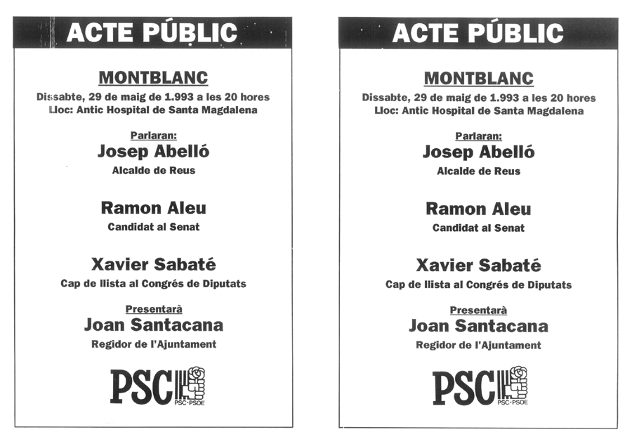 Acte públic : Montblanc