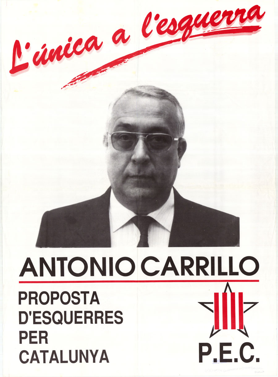 L'única a l'esquerra : Antonio Carrillo : Proposta d'Esquerres per Catalunya
