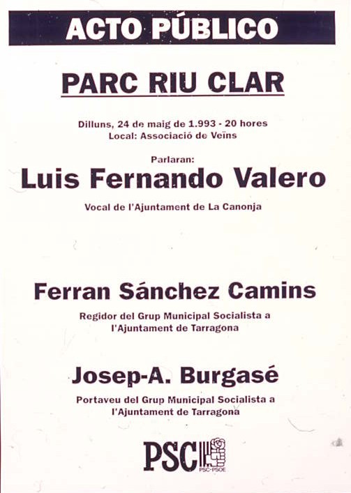 Acto público: Parc Riu Clar