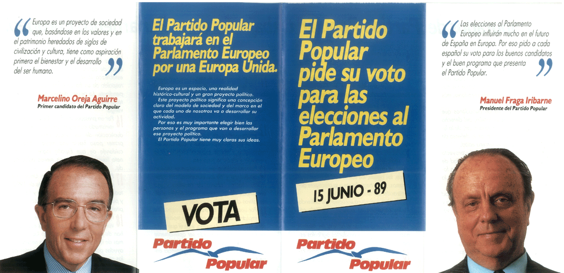 El Partido Popular pide su voto para las elecciones al Parlamento Europeo