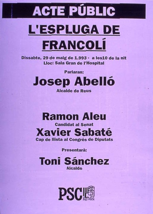Acte públic: L'Espluga de Francolí