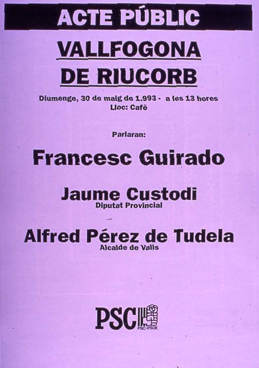 Acte públic: Vallfogona de Riucorb