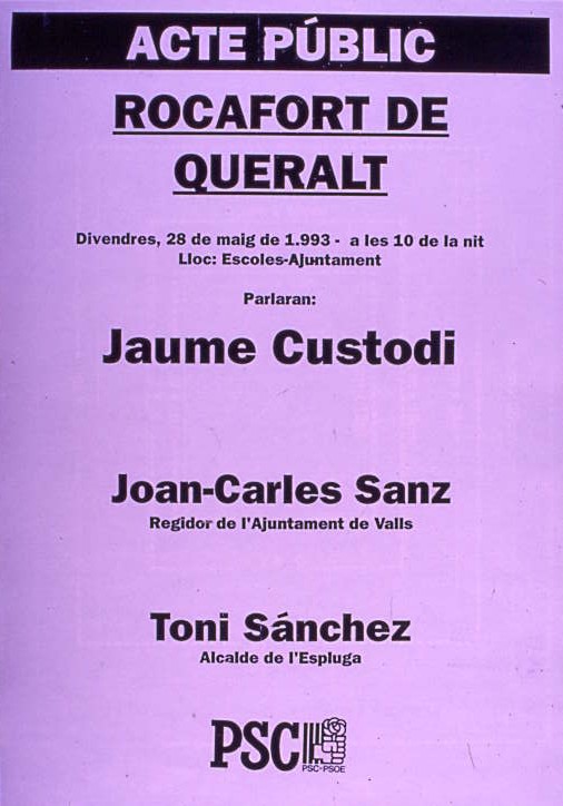 Acte públic: Rocafort de Queralt