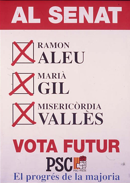Al Senat: Vota futur : El progrés de la majoria