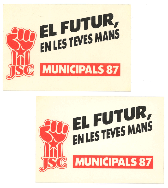 El futur, en les teves mans : municipals 87