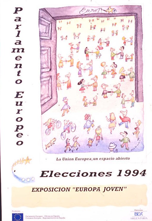 Elecciones 1994 : La Unión Europea un espacio abierto : Exposición &quot;Europa Joven&quot; Parlamento Europeo