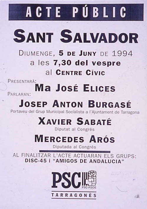 Acte públic: Sant Salvador