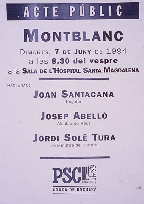 Acte públic: Montblanc