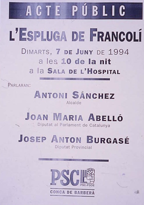 Acte públic: L'Espluga de Francolí