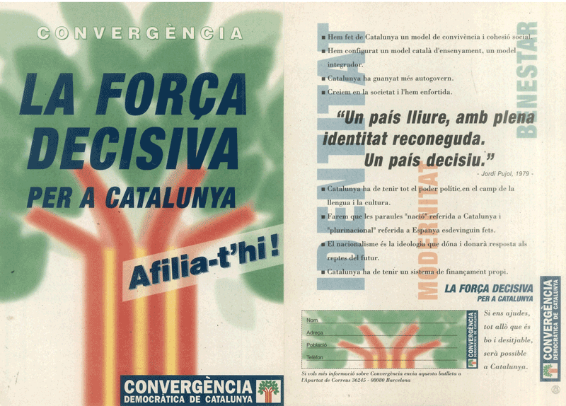 Convergència : la força decisiva per a Catalunya : afilia-t'hi