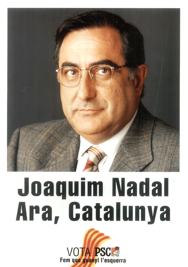 Joaquim Nadal ara, Catalunya : miting central de campanya divendres, 17 de novembre a les 8 del vespre... [...]