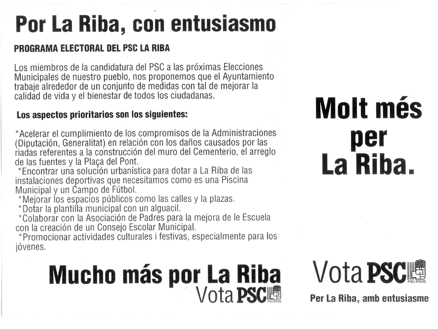 Molt més per La Riba = mucho más por La Riba
