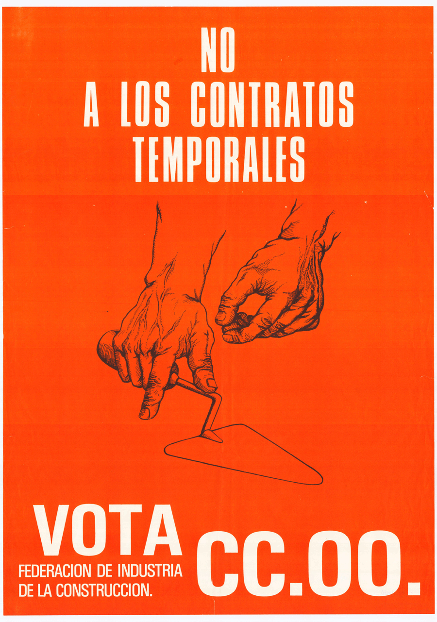 No a los contratos temporales : vota CC.OO.