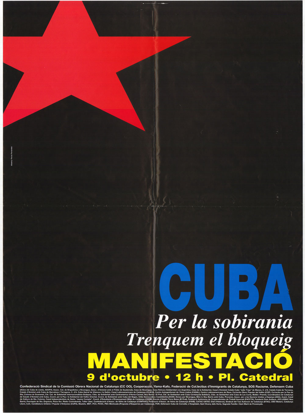 Cuba : per la sobirania trenquem el bloqueig : manifestació