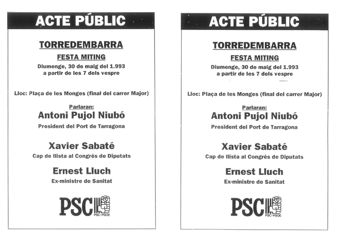 Acte públic : Torredembarra