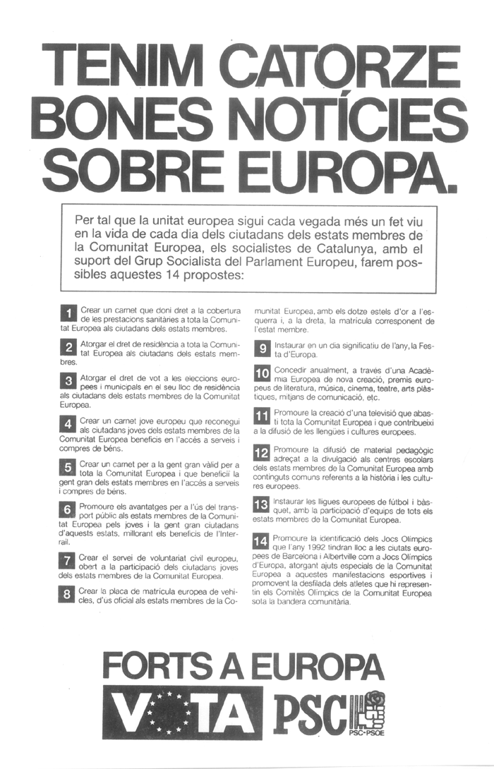 Tenim catorze bones notícies sobre Europa