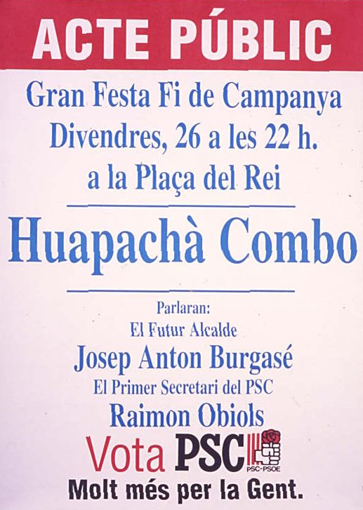 Acte públic: Gran Festa Fi de Campanya
