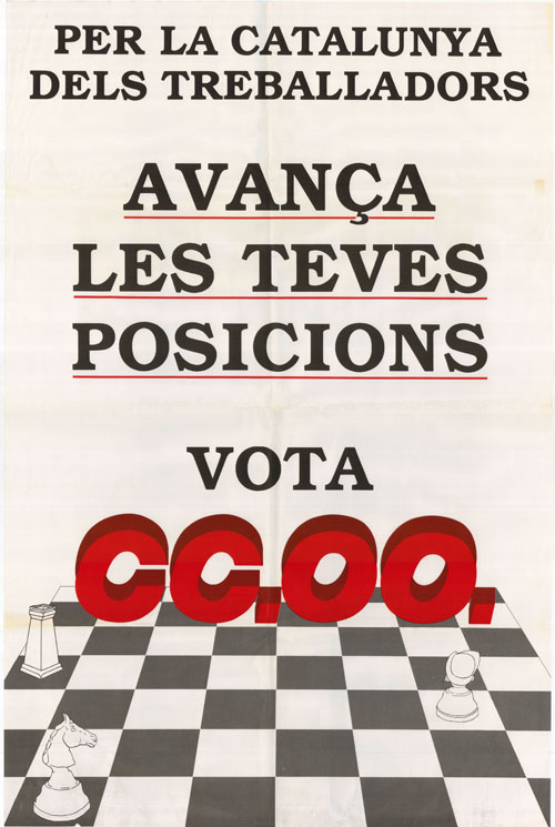Per la Catalunya dels treballadors : avança les teves posicions vota CC.OO.