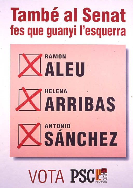 També al Senat fes que guany l'esquerra : Vota PSC