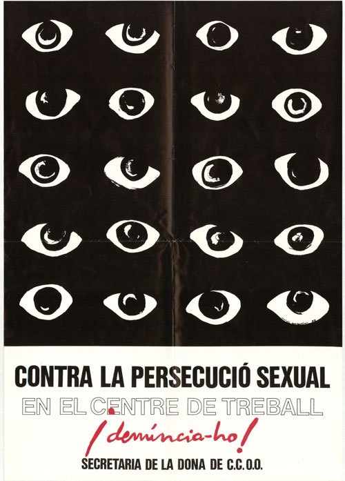 Contra la persecució sexual en el centre de treball ¡denúncia-ho!