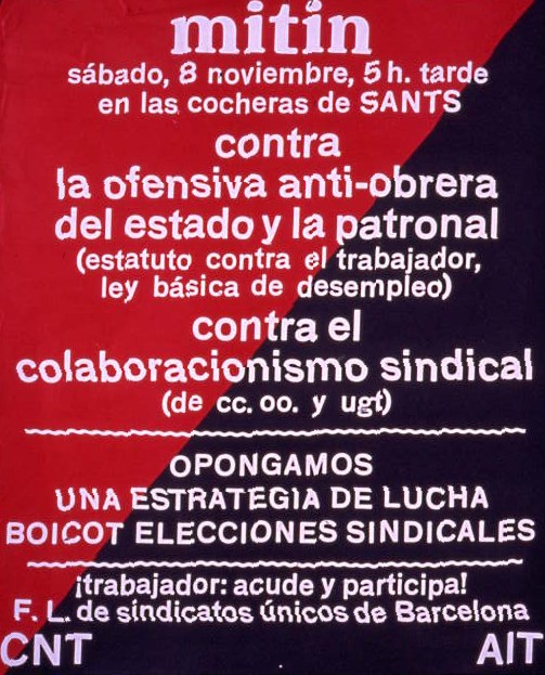 Mítin contra la ofensiva anti-obrera del estado y la patronal