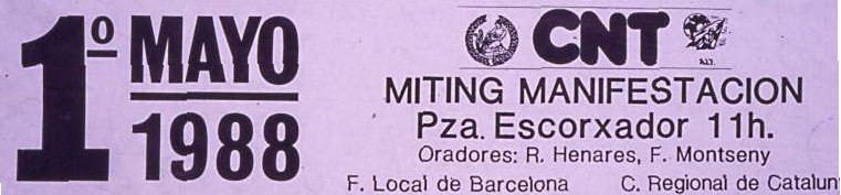 1º mayo 1988 : miting manifestación