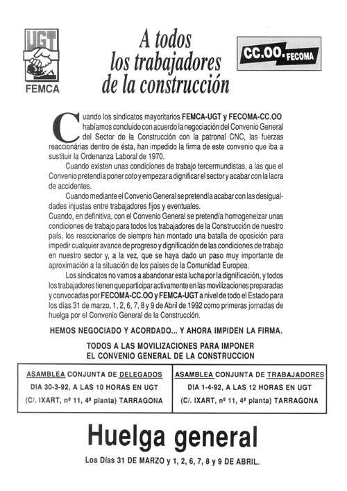 A todos los trabajadores de la construcción