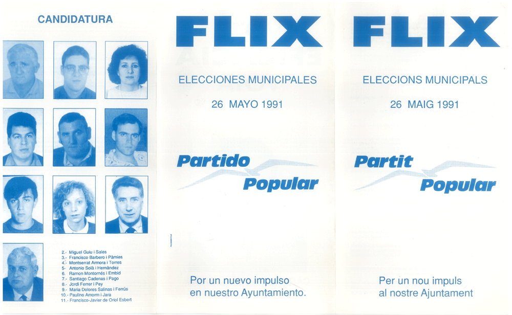 Flix eleccions municipals 26 maig 1991 