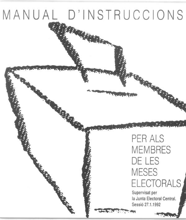 Manual d'instruccions per als membres de les meses electorals