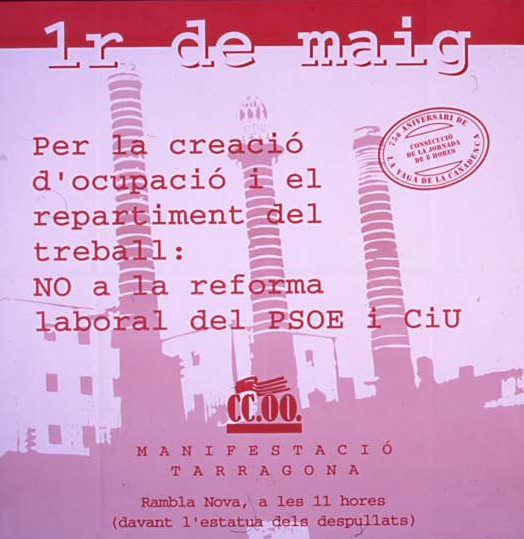 1r de Maig : per la creació d'ocupació... [...] : Manifestació Tarragona