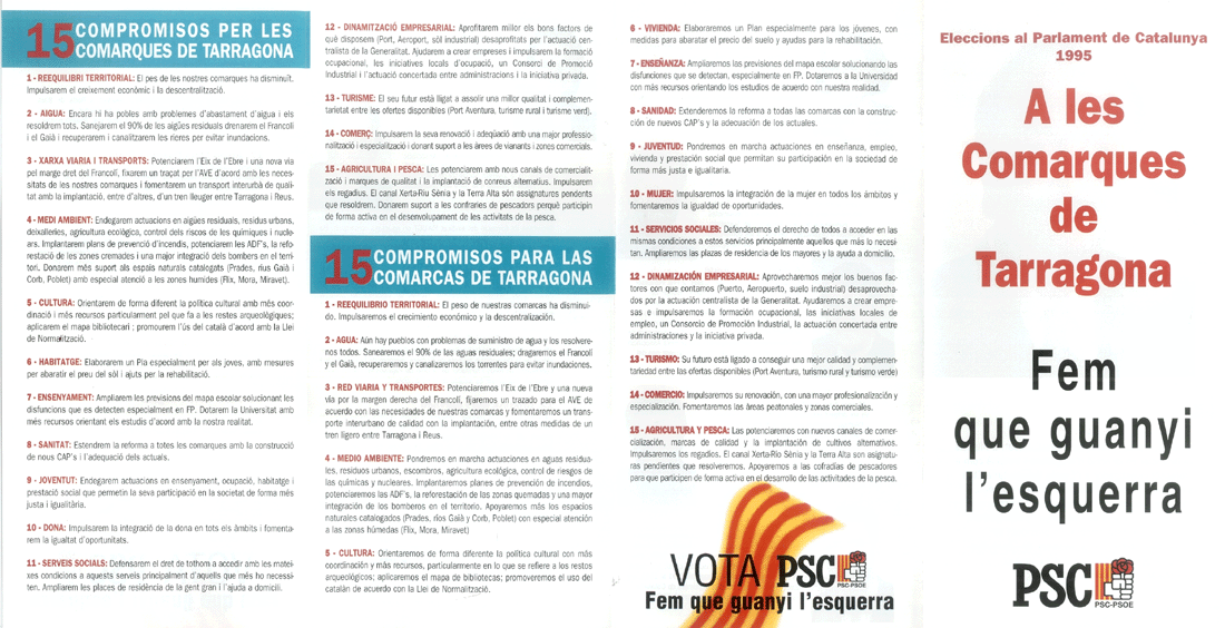 A les comarques de Tarragona fem que guanyi l'esquerra