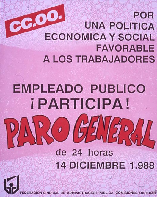 Empleado público ¡participa! : Paro general de 24 horas 14 de diciembre 1988